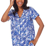 BedHead - Short Sleeve Cropped PJ Set - Leaves & Berries - Medium