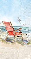 Boston International - Paper Guest Towel 16 Count - Beach Chairs