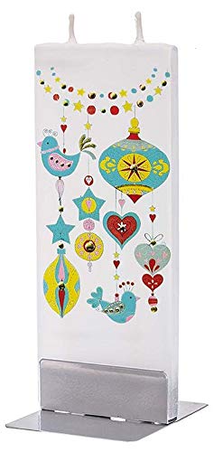 Flatyz - Twin Wick Flat Candle - Holiday Decorations