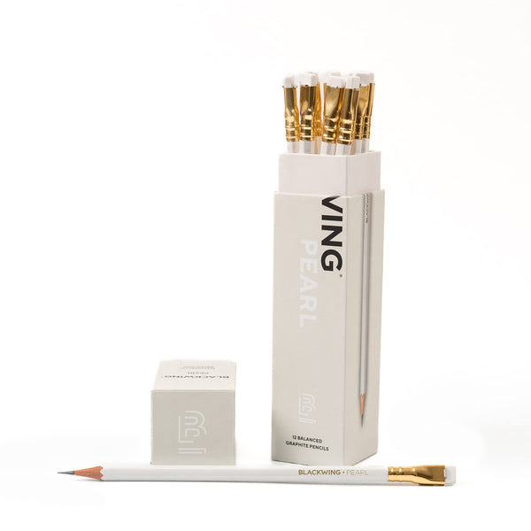 Blackwing Pearl Pencils - Pearlescent White - Set of 12