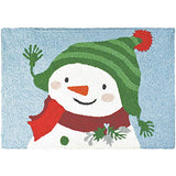 Jellybean - 30x20 Indoor/Outdoor Accent Rug - Snowman in Ski Hat