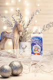 Flatyz - Twin Wick Flat Candle - Winter Birds On White