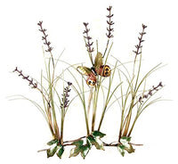 Bovano - Wall Sculpture - Field of Lavender with Butterfly
