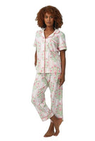 BedHead - 3/4 Sleeve Crop Jersey PJ Set - Estate Bouquet - Small (4-6)