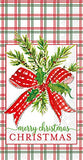 Boston International - Paper Guest Towel 16 Count - Plaid Bow