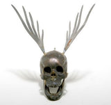 Sugarpost - Metal Sculpture - Flying Skull