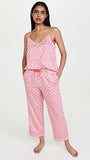 BedHead - Cami Cropped Pajama Set -  Seashells - X-Large