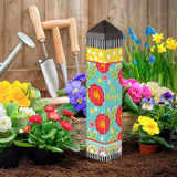 Studio M Happy Go Lucky Art Pole Outdoor Decorative Garden Post, Made in USA, 20 Inches Tall