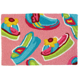 Jellybean - 30x20 Indoor/Outdoor Accent Rug - Beach Party Sandals