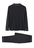 Pretty You London - Bamboo Pajama Set - Black - Size 12