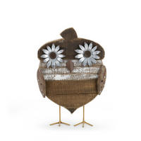 Demdaco - Home Harvest - Wood Owl Figure