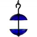 Couronne - Mosaic Birds Double Hanging Poppy Feeder - Cobalt