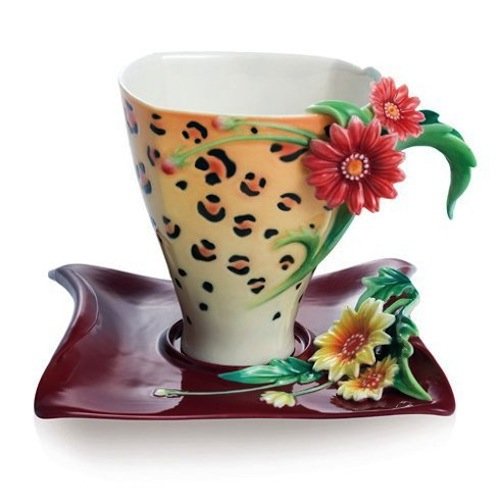 Franz Porcelain - Cup & Saucer Set - Jewels of Jungle
