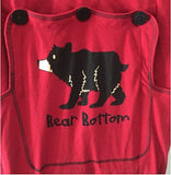 Lazy One - Infant Flapjack one piece - "Bear Bottom" - Red - 12M