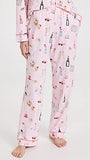 BedHead - Classic Cotton L/S Pajama Set - Let's Do Brunch - Medium (US 8-10)