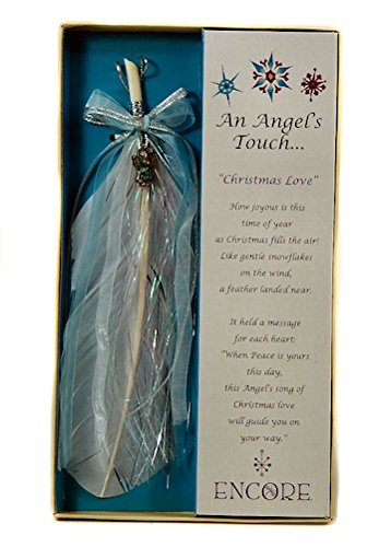 Encore - An Angel's Touch - Inspirational Feather Charm - Christmas Love
