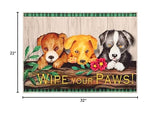 Olivia's Home - 32" x 22" Accent Rug - Wipe Your Paws