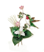 Bovano - Wall Sculpture - Hummingbird 1 w/ Trillium