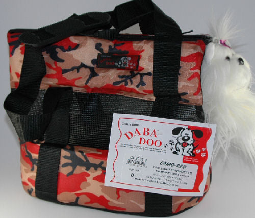 Daba Doo - Transporter Sac-A-Doo Pet Carrier - Camo Red