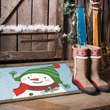Jellybean - 30x20 Indoor/Outdoor Accent Rug - Snowman in Ski Hat