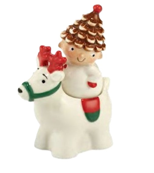 Enesco - Department 56 - Salt & Pepper - Once Upon A Pine Tree Elf & Reindeer