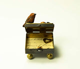 Mullanium - Steampunk Inspired Box - Rust Bird on Blue Frame