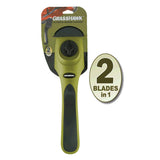Good Vibrations Grass Hawk Ultimate Mower Cleaning Tool - Lawn Mower Dual Blade Deck Scraper - Clean All Contours of The Deck Flat or Curved