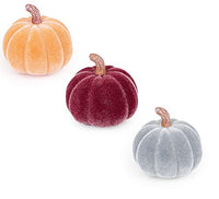 Boston International 2" Velvet Pumpkins - Set of 12