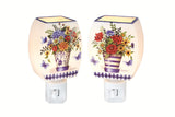 Stony Creek - 4.75" Frosted Glass Night Light - Dutch Florals