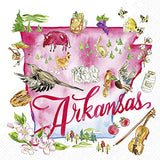 Boston International - 3-Ply 5" Cocktail Napkins - State Collection - Arkansas