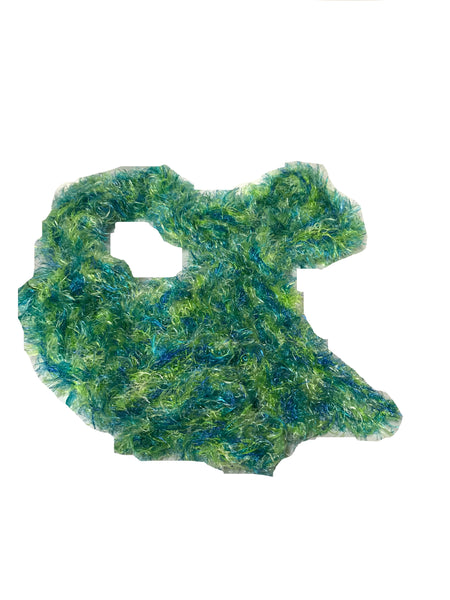 Magic Scarf - Super Soft Scarf - Multi-Colored Teal & Lime