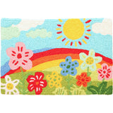 Jellybean - 30x20 Indoor/Outdoor Accent Rug - Groovy Flowers