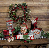 Boston International - Glass Plate - Santa Face