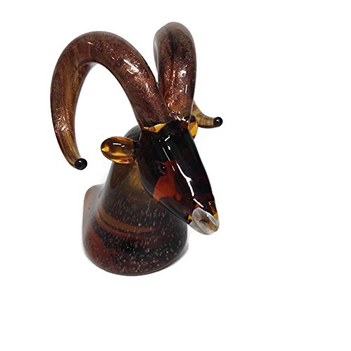 Dynasty Gallery - Glass Figurine - Big Horn Ram Head