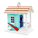 GC - Teal Coastal Cabana Birdhouse