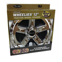 Good Vibrations - Wheelies - 12" Tractor Wheel Cover Set - Silver