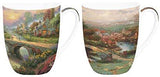 McIntosh Trading - Set of 2 Mugs - Kinkade Lamplight Village