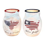Stony Creek - 4" Glass USB Lighted Vase - Honor & Freedom