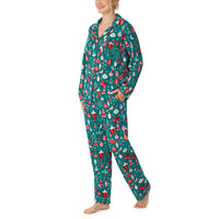 BedHead - Stretch Long Sleeve Pajama Set - Tis The Season - X-Small