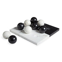 Jonathan Adler - Tic Tac Toe Set - Canaan Black & White Marble