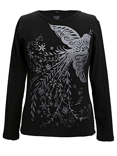 Green 3 - Women's Long Sleeve T-Shirt - Metallic Dove - Small