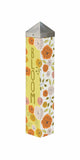 Studio M Sassy Flowers Art Pole Outdoor Decorative Garden Post, Made in USA, 20 Inches Tall