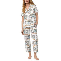 BedHead - S/S Poplin Capri PJ Set - Carousel - Large