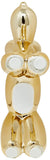 Interior Illusions Plus Gold Mini Ceramic Dog Piggy Bank - 7.5" Tall