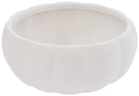Boston International - Large Pumpkin Serving Bowl & Lid - White