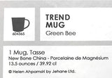 Paperproducts Design - 13.5 oz. Mug - Green Bee
