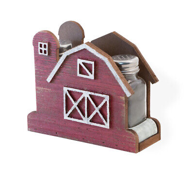 Boston International - Salt & Pepper Set - Red Barn