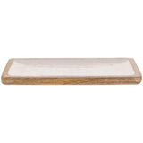 Boston International - 14" x 7" Rectangle Tray - Mango Wood & Mother of Pearl