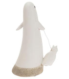 Boston International - 8.5" Halloween Figurine -  Ghostly Dog Walk