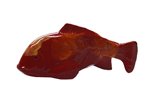 Fish In The Garden - Ceramic Garden Koi - Salsa - Medium Right